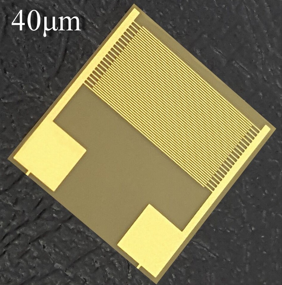 40micron Flexible Interdigital Electrode PI Gas-sensitive Moisture-sensitive Biosensor Chip Capacitor Array Smart Wear