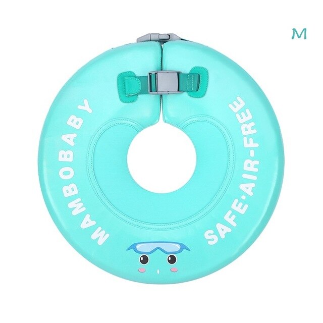 Baby Zwembad Bad Effen Veiligheid Niet Nodig Opblaasbare Baby Zwemmen Drijvende Kinderen Float Neck Ring Zwemmen Accessoires: TPU cover M skyblue