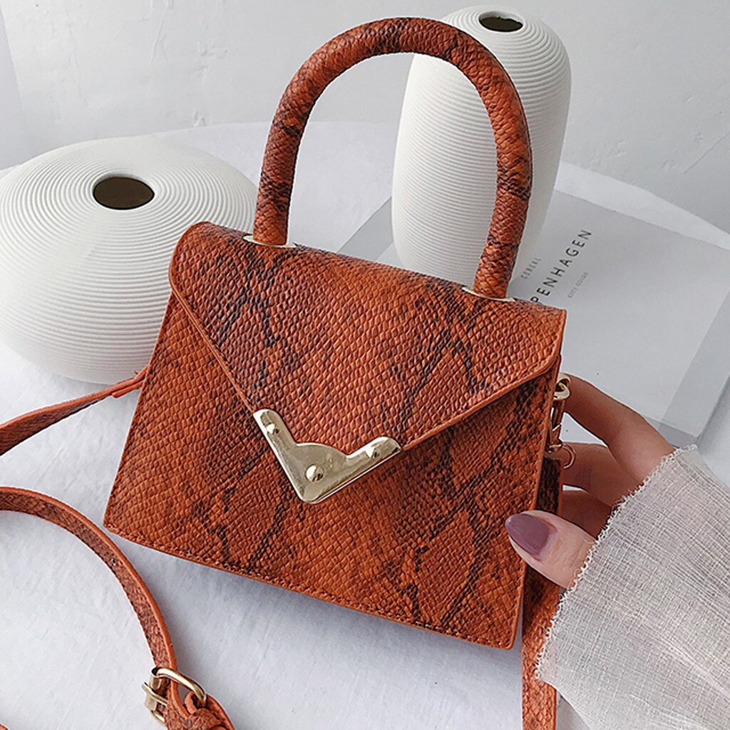 Women Handbag Retro Serpentine Crossbody Bags Messenger Bag Shoulder Bag Handle Bags Luxury Brand Bag Сумка Женская#20