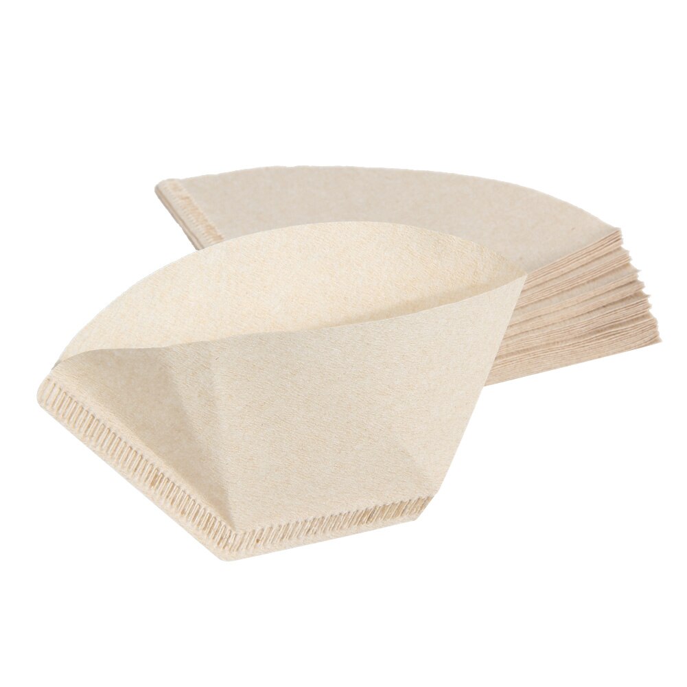 Útil 40 unids/lote n. ° 101, filtro de papel de café, goteo de mano plegado para filtro, tazón, máquina de café por goteo, herramienta de café de cocina