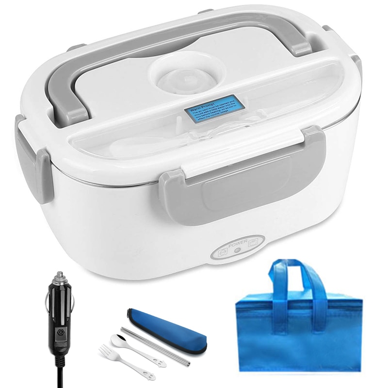 Fiambrera eléctrica de acero inoxidable de 12V y 24V para comida, calentador de comida, contenedor portátil para coche, camión, Picnic, viaje, Bento, caja calefactable