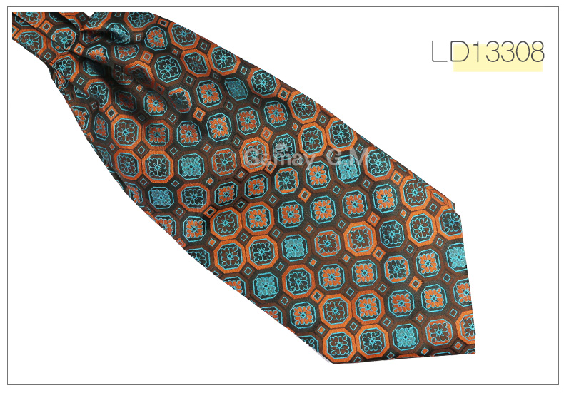 Ascot Cravate Cravate De Luxe Mens points Cou Cravate Cravate pour les Hommes De Mariage Cravates: LD13308