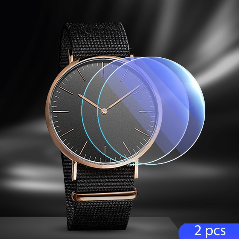 Protector de cristal templado para reloj, accesorios de protección para reloj de 26mm, 28mm, 30mm, 32mm, 34mm, 36mm, 38mm y 40mm