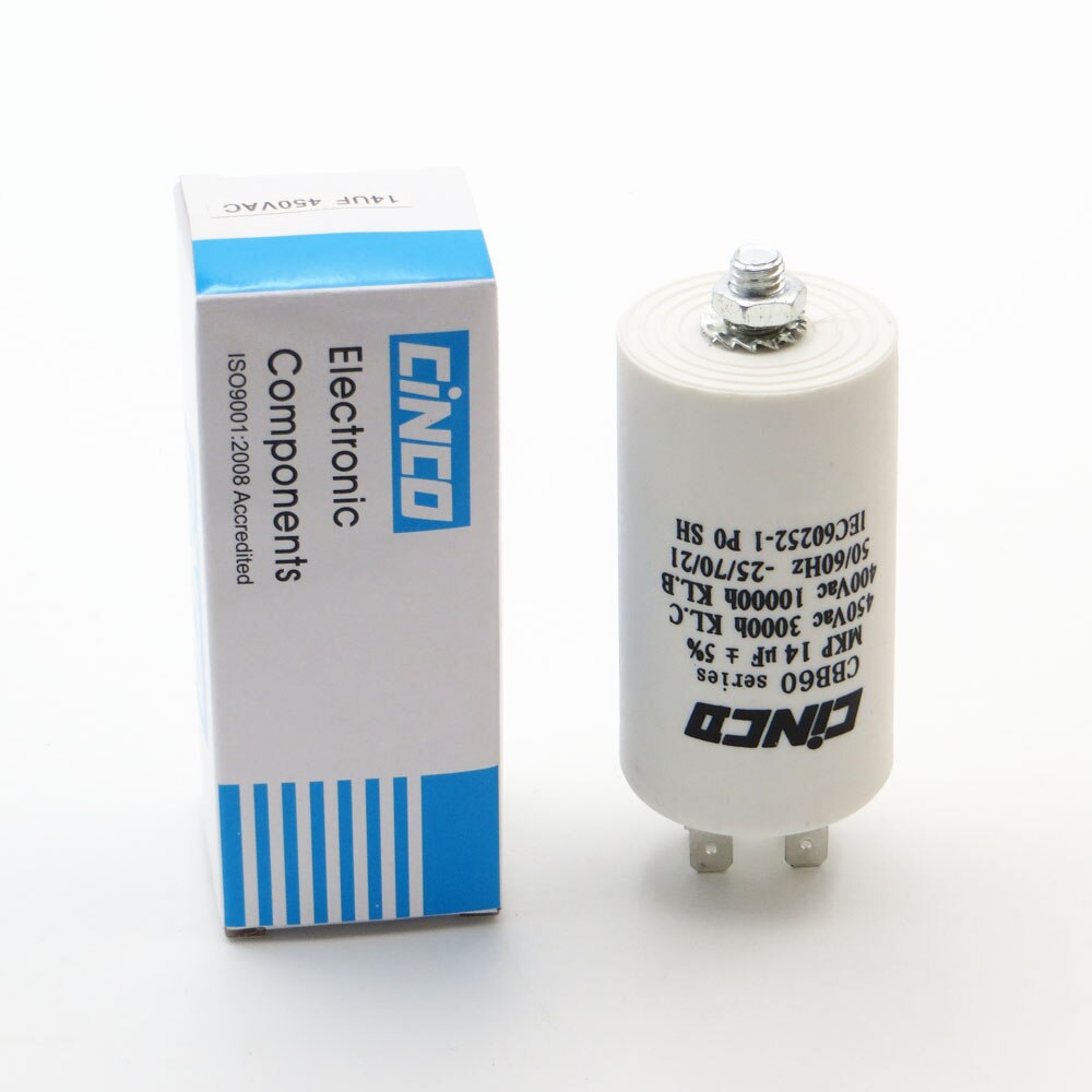 14UF 400V 450V CBB60 Motor Run Condensatoren 4pins SH DB Polypropyleen Film Ac 450VAC Waterpomp elektrische motor 14mfd 14mf