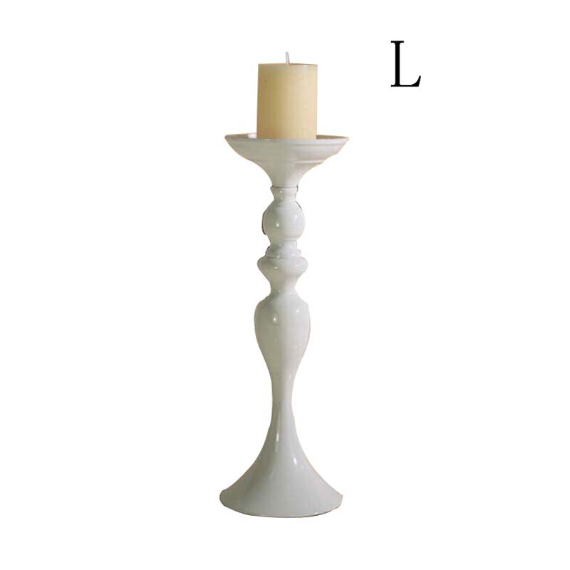 Candle holders christmas decorations wedding centerpieces lantern stand home gold flower vase table centerpiece event flowe: White 38cm