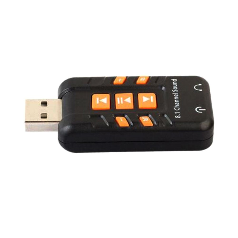 3D Audio- Adapter USB 2,0 8,1 kanal tragbare Computer externe soundkarte (für PC) kopfhörer verstärker Lied ändern hören