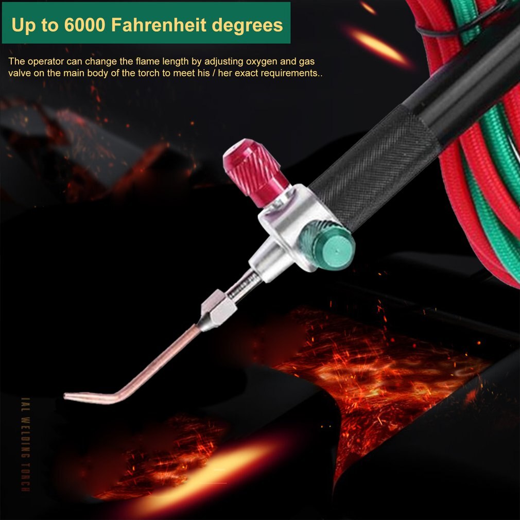 Mini Gas Torch Oxygen Welding Soldering Gun Oxygen Acetylene Gun for Platinum Metal Stainless Steel Welding Soldering Tool Kit