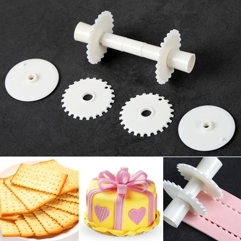Flower Border Fondant Ribbon Roller Cutters Cake Sugar Cutter Lace Cake Decorating Mold Embosser DIY Dough Cutting Tools