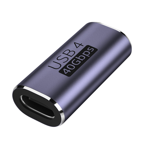 USB4.0 40Gbps OTG C-type 90 degree Adapter 100W 5A USB C to Type C Fast Charging Converter USB C Data Adapter For Macbook 8K60HZ: Różowy