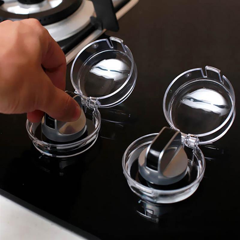 to Protect The Safety of Children. Large Universal Design Kitchen Stove knob Cover Five Pieces Haojie Children Gas knob Protection Cover