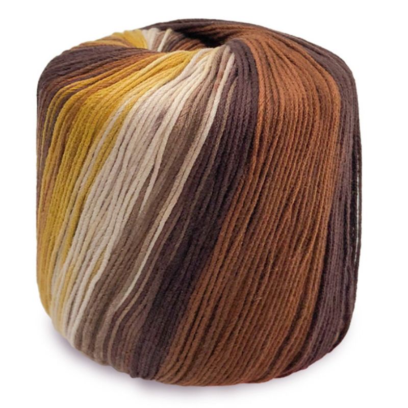 40g 8 hebras Arco Iris colorido hilo de encaje de algodón DIY ganchillo tejido a mano hilo AXYC