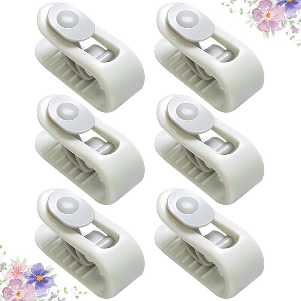 1 ensemble 6 pièces porte-couette housse de couette boucle antidérapante drap de lit pince drap de lit boucle fixe ménage couette fixateur pour hôtel à la maison
