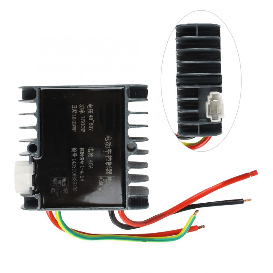 YK43B Strong Power 48-60V 1500W Motor Brushed Controller Box for Electric Scooter Tricycle E-Scooter Accessory