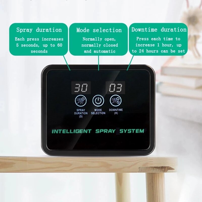 Touch Screen Sprinkler System Tropical Rain Forest Ecological Cylinder Sprinkler Automatic Watering Potted Garden Plant Sprayer