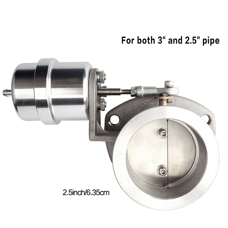 Evil energy 2.5 '' 63mm eksosregulering utkoblet boost aktivert ventil med vakuumaktuator åpen lukk