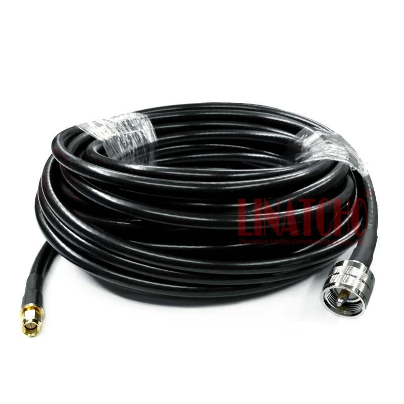 8 Meters 5D-FB PL259 UHF male to SMA male two way repeater outdoor antenna cable