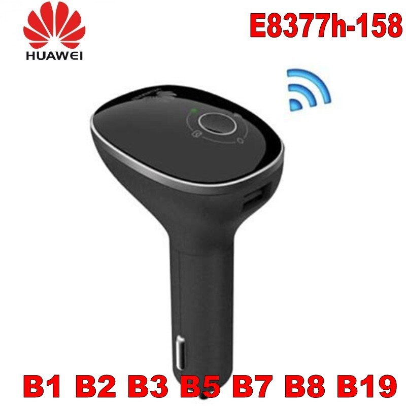 Huawei  e8377s-158 hilink carfi 150 mbps 4g lte router wifi hotspot til din bil! os bands  (b1 b2 b3 b5 b7 b8 b19 )