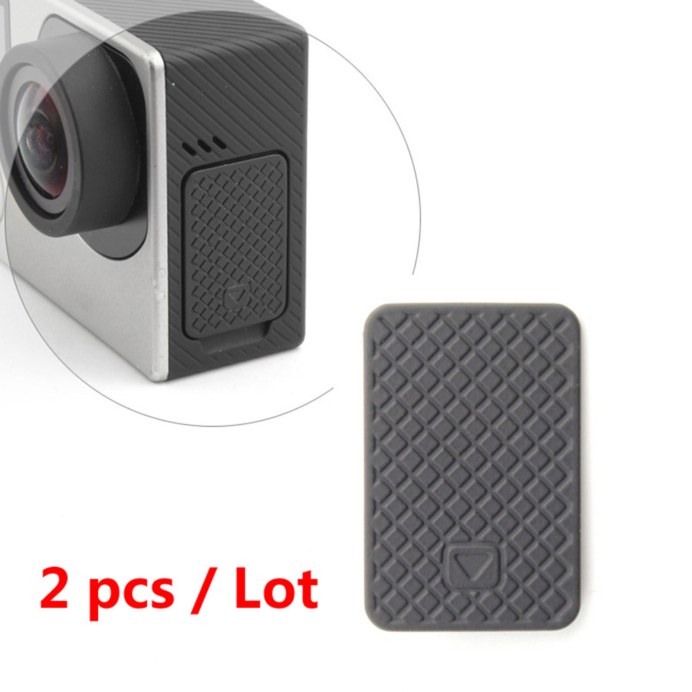 Couvercle de porte latérale USB de remplacement, pour GoPro Hero 4 3 + 3, noir, argent, accessoires de caméra