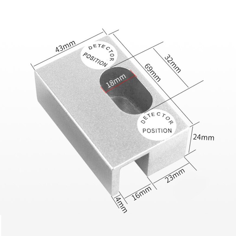 Electric Lock U Bracket for Bolt Access Control System Clamp Bracket For Frameless Glass Door