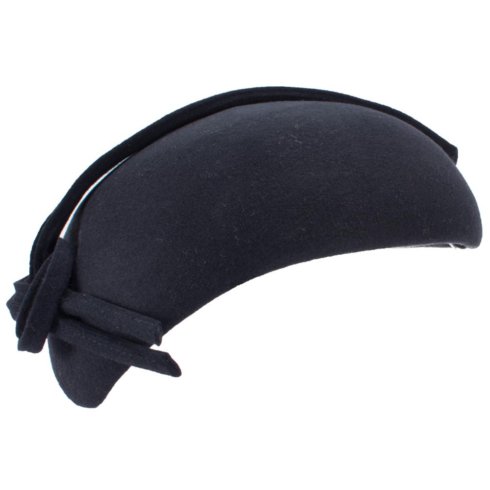 Tocado de fieltro de lana de estilo británico con forma de lágrima para mujer de Lawliet, sombrero de cóctel con boina, sombrero de novia A572