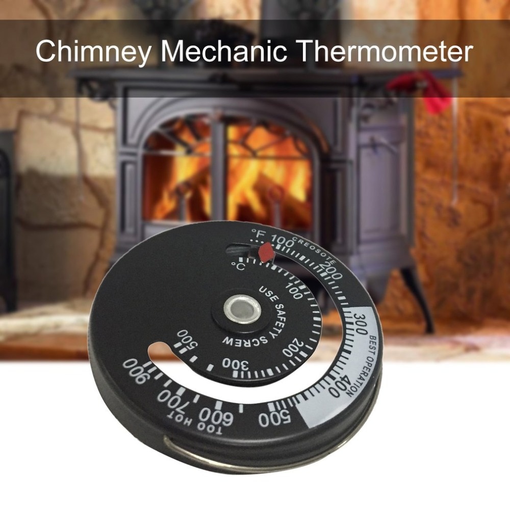 Houtkachel hoge temperatuur open haard controller schoorsteen monteur thermometer veilige rookgastemperatuur