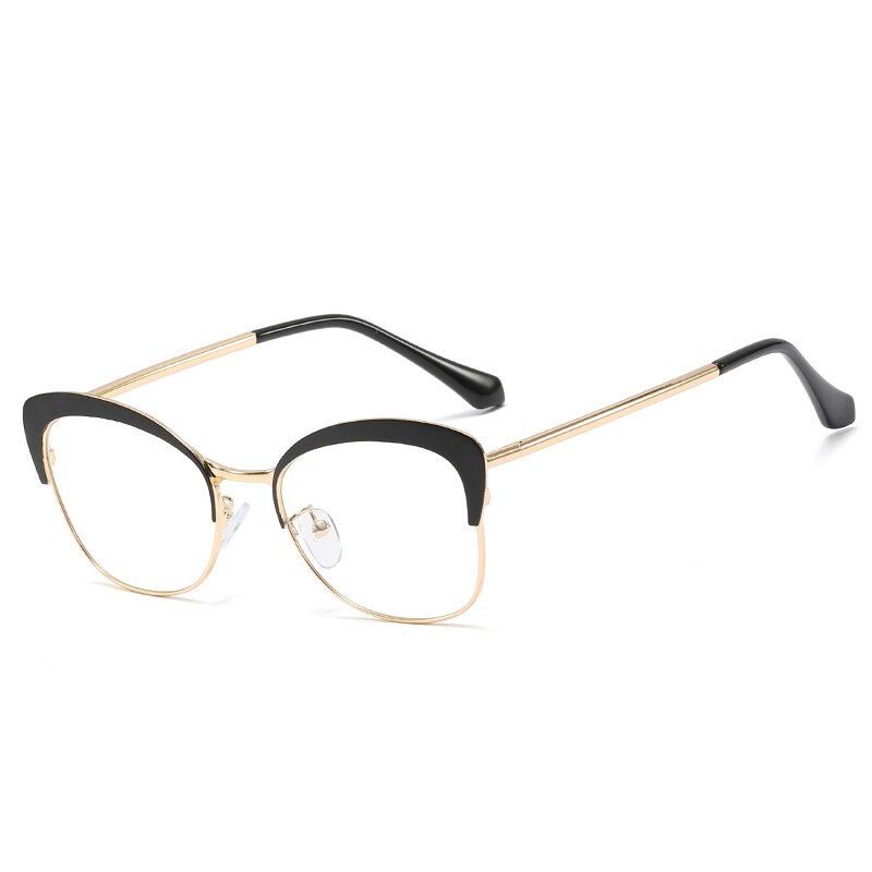 Blue Light Blocking Glasses Women Eyewear Prescription Full Rim Female Eyeglasses UV400 Anti-Scratch Anti Blue Ray Coating: C4