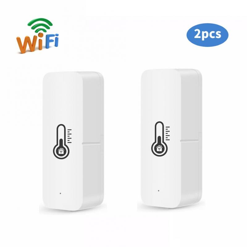 Wifi ZigBee Tuya Smart Temperature And Humidity Sensor Smart Home Indoor Hygrometer Controller Monitoring For Alexa Google Home: wifi 1pcs