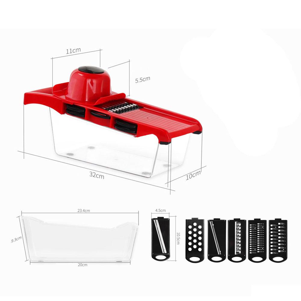 40 Handleiding Aardappel Slicer Groente Fruit Cutter Rvs Mandoline Ui Dunschiller Wortel Rasp Dicer Keuken Tools10pcs