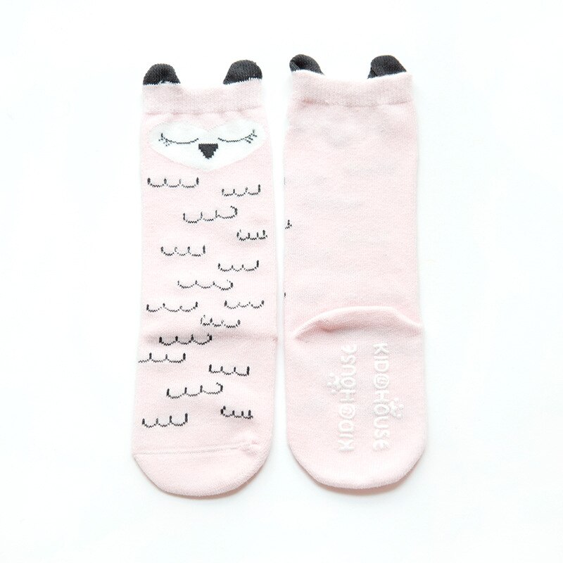 unisex Baby Jungen Karikatur Lange Socken Für freundlicher Frühling Herbst Baumwolle Ebene Baby Knie Hohe Bein Warme Anti Unterhose Gummi sohle Socken: 6 / 0-2 Jahre