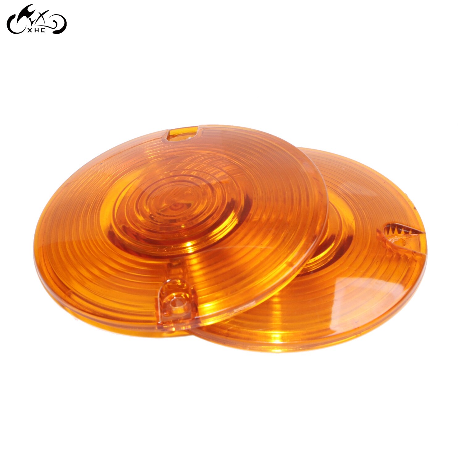 2Pcs Motorcycle Amber Turn Signal Blinker Lens For Harley FLTR FLTRX Road King FLSTF Dyna Softail FLSTN FXSTC Sportster 883