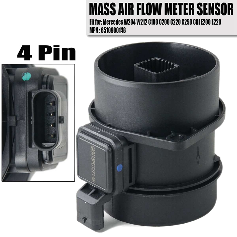 Masa de flujo de aire Sensor Maf para Mercedes Benz para W204 W212 X204 Sprinter Viano Vito W639 5WK97917 651 090 01 48