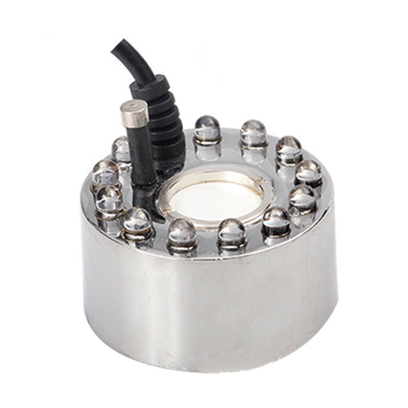 12 Leds Ultrasonic Mist Maker Fogger Water Fountain Pond Fog Machine Atomizer Air Humidifier JA55