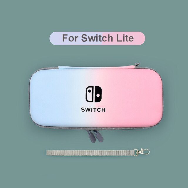 Funda protectora para Nintendo Switch Lite, bolsa de hombro de almacenamiento suave para Mini NS Switch Lite, 5 ranuras para tarjetas de juego, bolso Rosa bonito: Azul marino