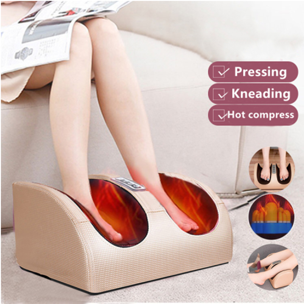 Máquina eléctrica de masaje de pies, vibradores Shiatsu de compresión para pies, rodillo amasador para aliviar el dolor en el pie, de estimulación muscular