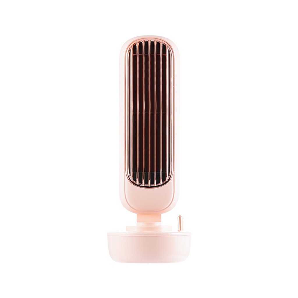 Mini klimaanlegg stasjonær forstøver luftfuktende spray usb tårn kjølevifte husholdning vann kjøletårn luftkjøler vifte: Rosa