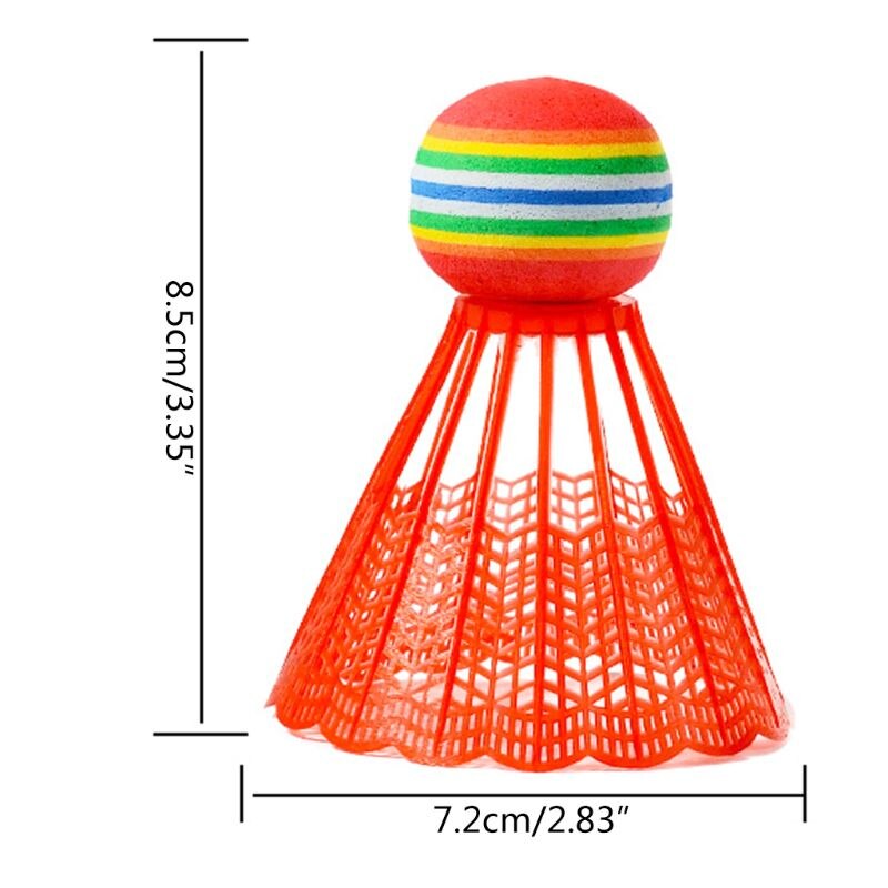 10pz Arcobaleno di nylon di badminton Palla di Testa per il Gioco di sport di Intrattenimento Giochi Al Coperto