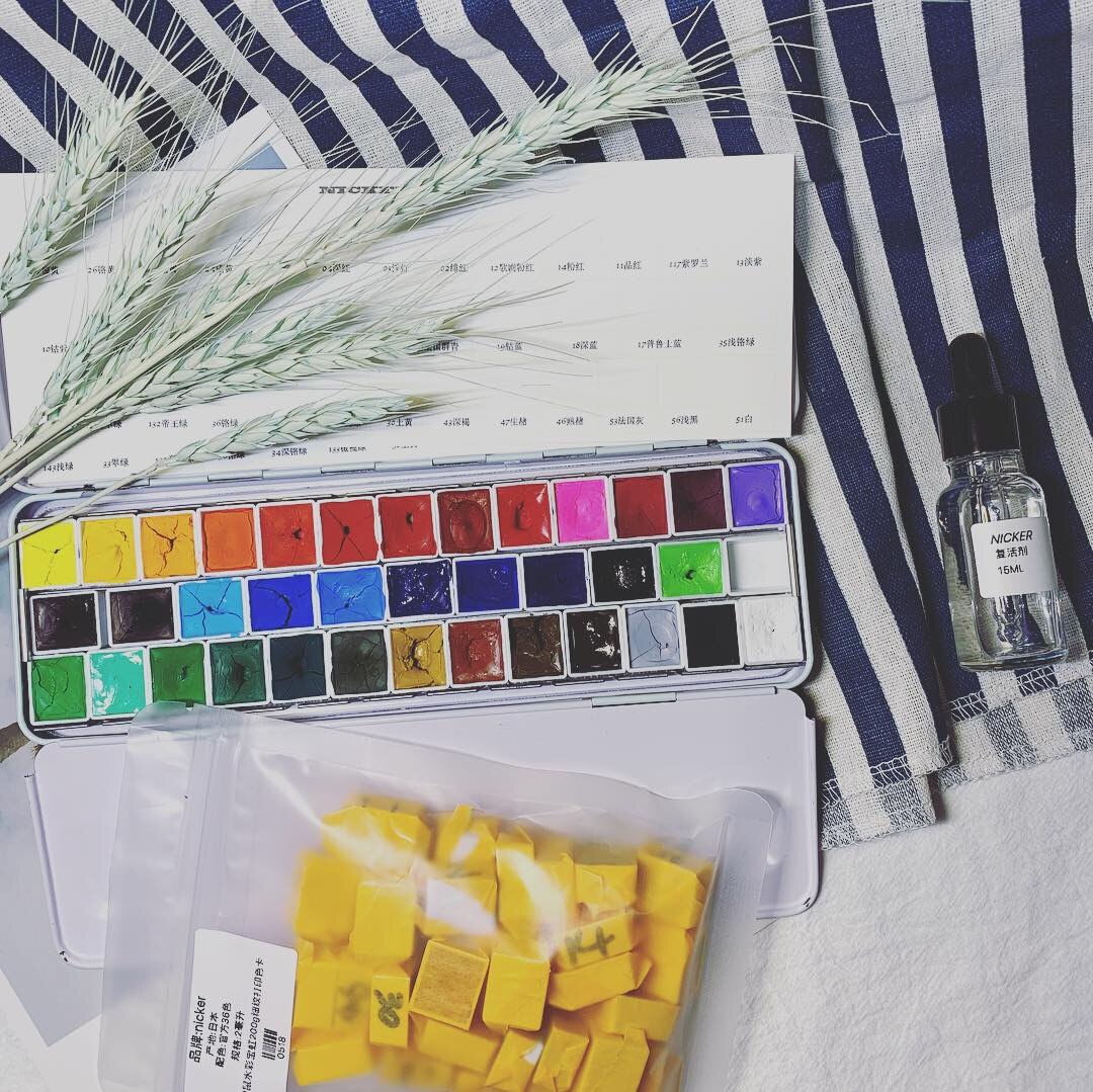 Pigmento à prova d&#39; água 36 cores embalagem plástica pintura de cor d&#39; água