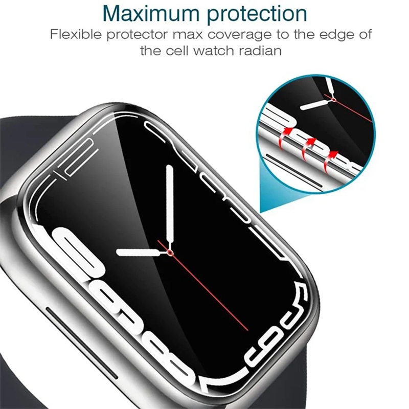 Película de hidrogel para Apple Watch Ultra 2, Protector de pantalla de 49mm para iWatch Series 9, 8, 7, 6 SE, 45mm, 41mm, 44mm, 38mm, 40mm y 42mm, 5 uds.