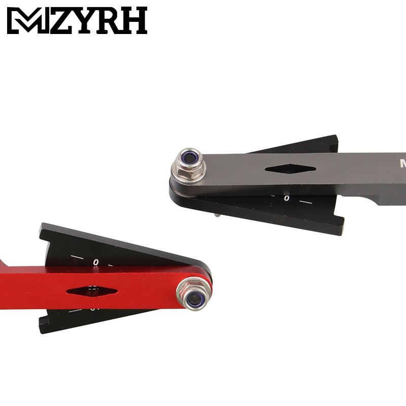 MZYRH-comprobador de cadena de bicicleta, herramienta indicadora de desgaste de cadena de bicicleta, medidor de cadenas multifuncional, medición para bicicleta de carretera y montaña