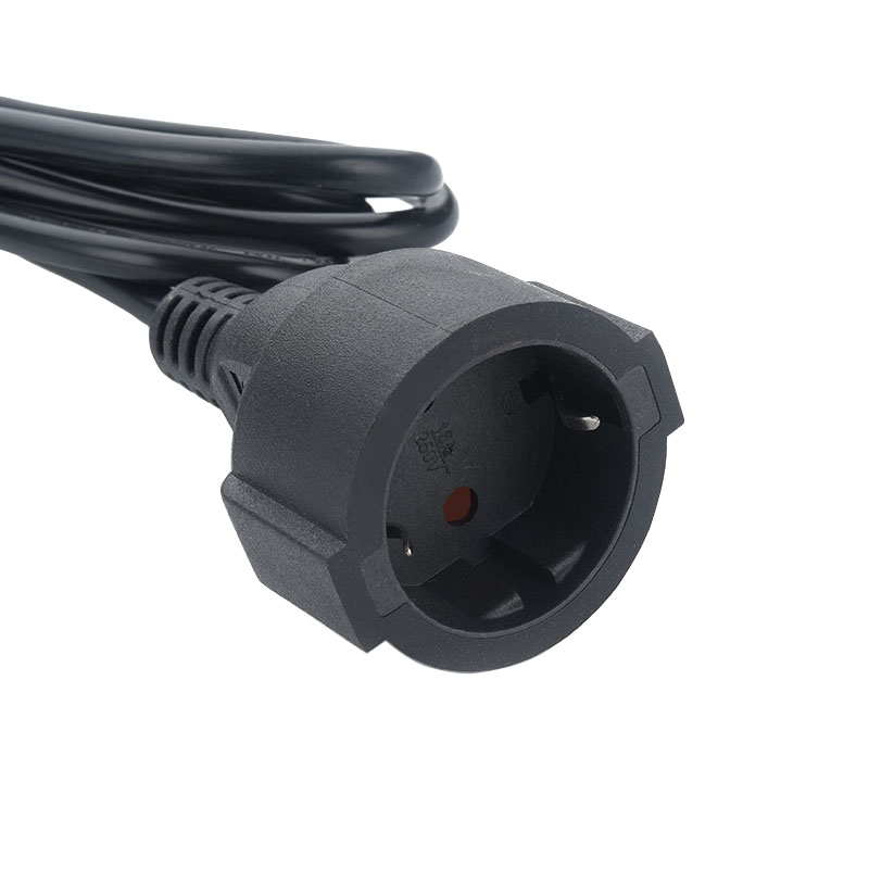 Power Extension Cable EU CEE7/7 Male to Female Euro Schuko Power Extension Cord 0.5M/1M/1.5M/3M/5M for Indoor Home