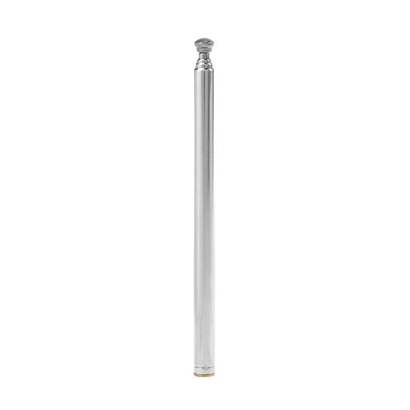 80mm Length 5 Section Telescoping Stainless Steel AM FM Radio TV Antenna T84D