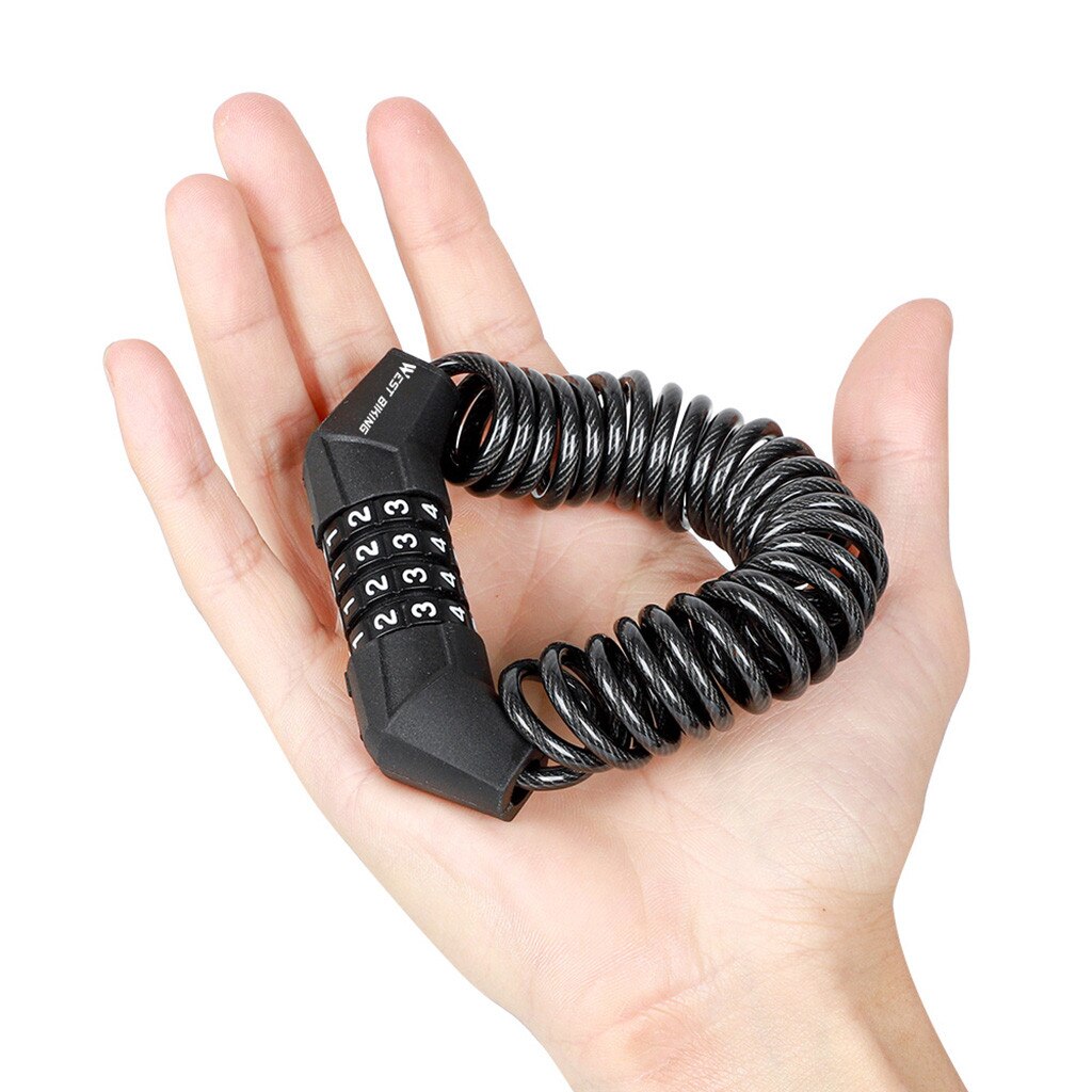 Fietsslot Fiets Codeslot Reizen Helm Lock Bike Wachtwoordbeveiliging Voor Mtb Road Fietsen Zinklegering Fiets Accessoires