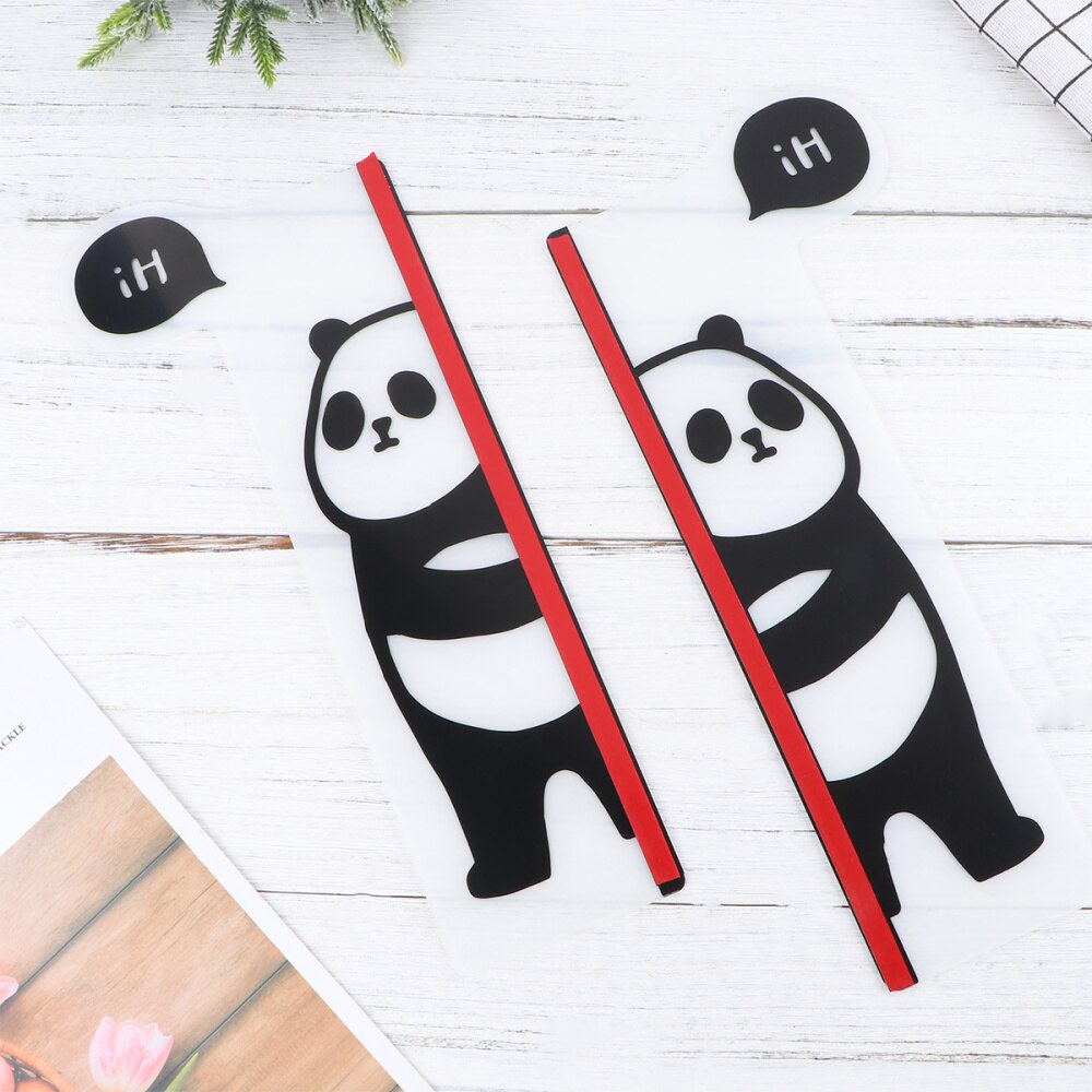2Pcs Animal Monitor Memo Board Acrylic Message Board Note Holder Computer Monitor Side Panel Transparent Memo Pad