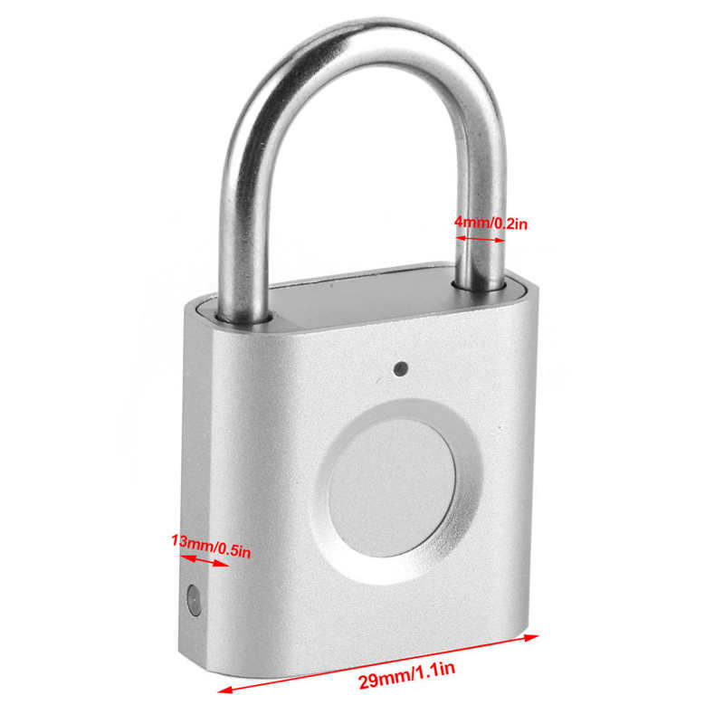 laptop locks Smart Fingerprint Padlock Electric Long Standby Time Lock for Fitness Room Cabinet Door Locking laptop accessories