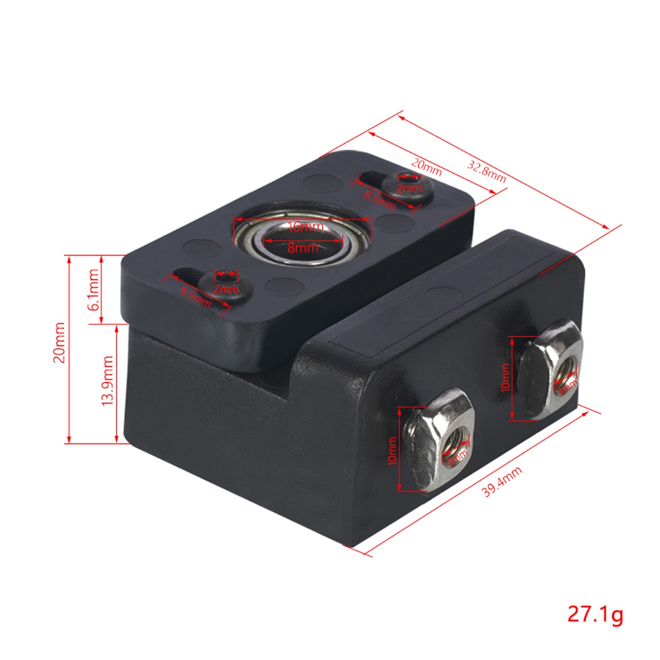 Torlipy 3D Printer Z-Axis Lead Screw Fixed Block Z-Rod Top Mount Holder For Ender 3 V2/3 Pro CR10 CR10S With Allen Wrench Kit