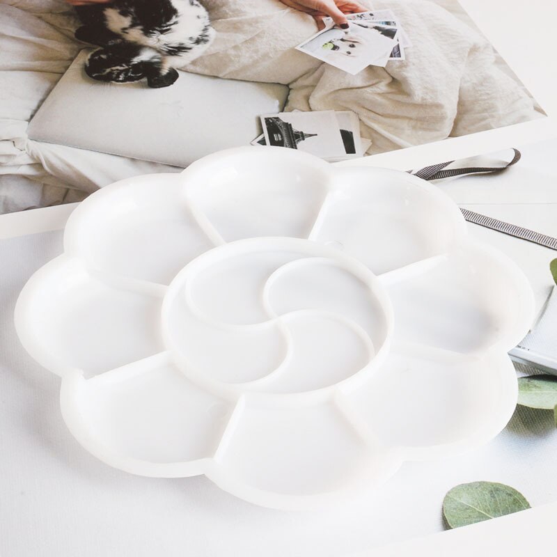 2pcs Kids Artist Paint Palette Brush Water Colour Children Art Crafts Painting