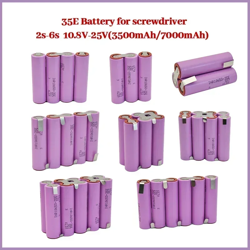20A 18650 35E 3500mAh 7000mAh 3S 4S 5S 6S 8S 7.4V 12.6V 14.8V 18V 25.2V 29.6V do akumulatorów śrubokrętów akumulator spawalniczy