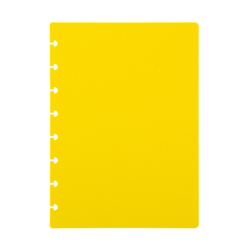 Fromthenon A5 Junior Size Eagle Discbound Notebook Cover Voor Paddestoel Gat Planner Disc-Gebonden Systeem Scrapbooking Cover Shell: Yellow / Junior Size