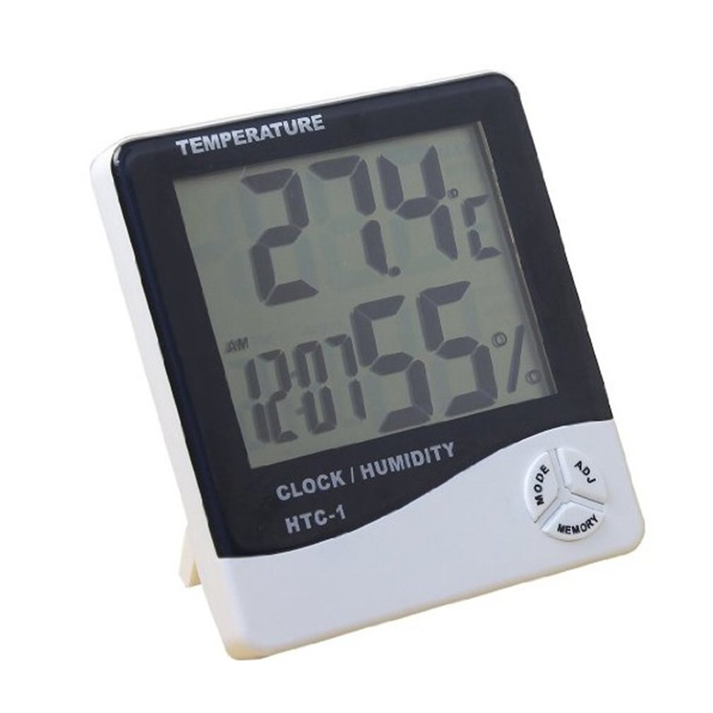 Groot Scherm Home Thermometer En Hygrometer Hoge Precisie Indoor Elektronische Thermometer Met Elektronische Wekker