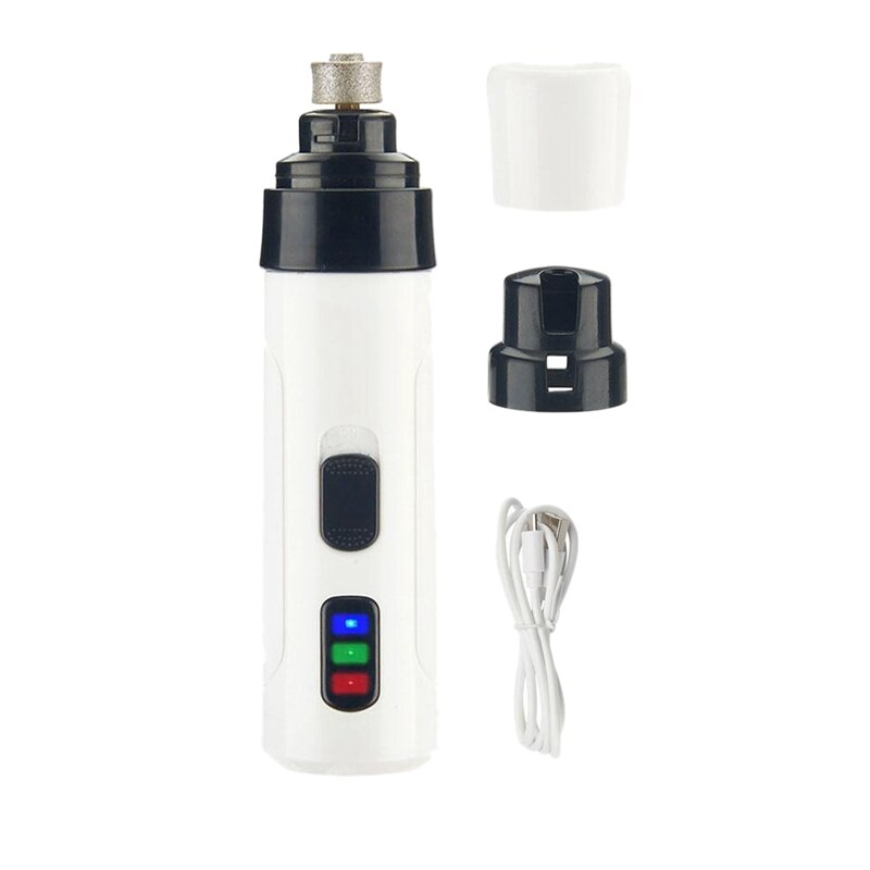 Afbc huisdier nagelvijl hond elektrisch manicure apparaat usb-oplaadbare tondeuse kattennagelreinigingsbenodigdheden geschikt voor honden